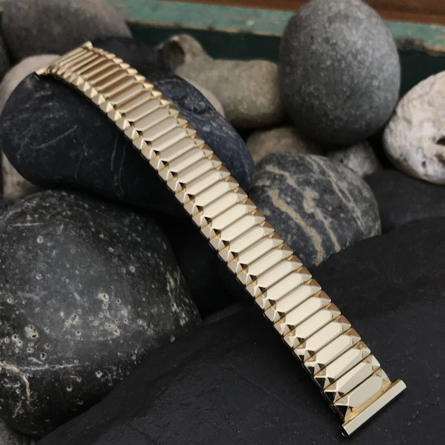rare 1959 10k Gold-Filled Speidel First Nighter 19mm nos Vintage Watch Band