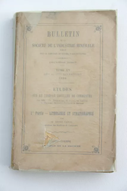 Bulletin de la Société de l'Industrie Minérale TERRAIN HOUILLER DE COMMENTRY 2
