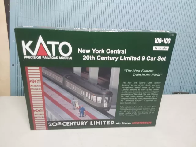 Kato N Scale 106-100 New York Central 20th Century Limited  9 Car Set New!