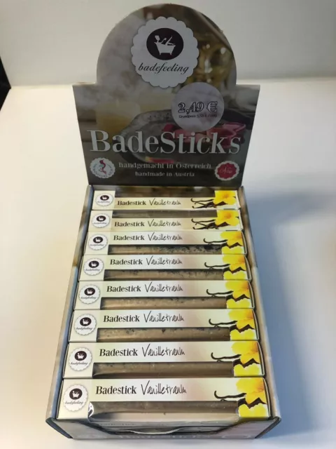 Badesticks Vanilletraum 24 Stück(Packung) Badepraline Badebombe