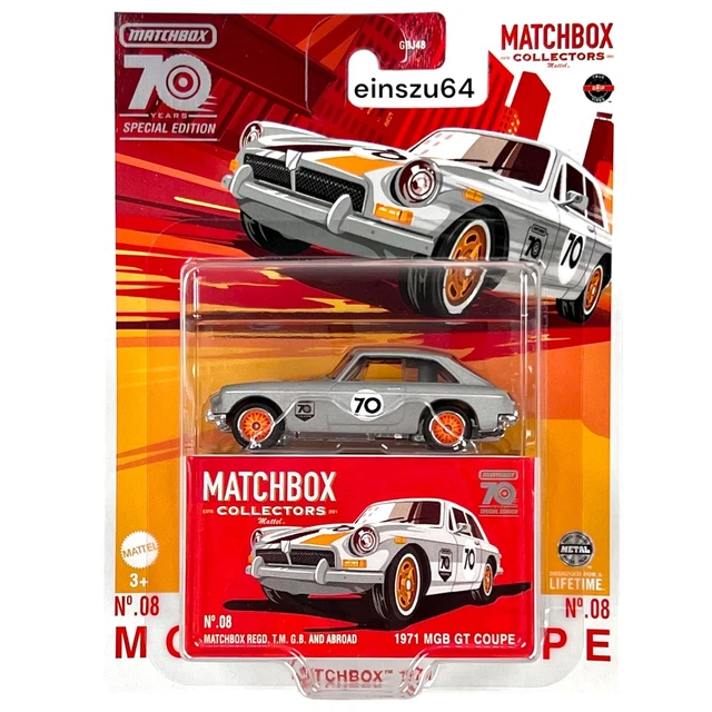Set 5 Macchinine Matchbox 1:64 70° Anniversario, Serie Moving Parts 2023, Porsche, Corvette E Altre