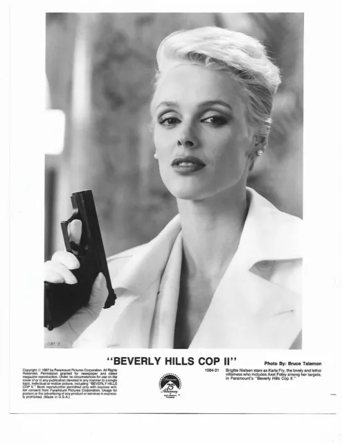 Vintage 8x10 Photo Actrice Brigitte Nielsen En beverly Hills Flic II