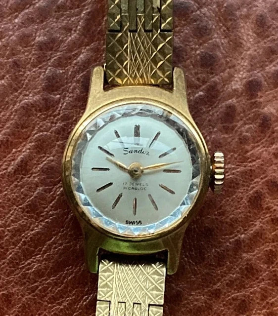 Montre Vintage AIRIN Pour Femme - Mécanique Manuelle, Cadran Rose Et Boîtier Doré - Parfaite Comme Cadeau !
