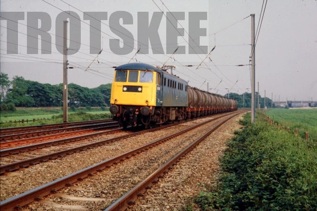 35MM SLIDE BR British Railway Electric Loco Class 81 81021 Winwick 1979 ...