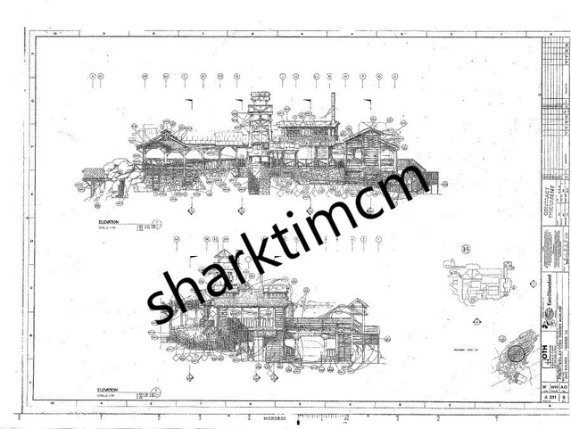 PLANS DISNEYLAND PARIS Big Thunder Mountain EuroDisney 60cm X 45cm plans-disneyland-paris-big-thunder-mountain-eurodisney-60cm-x-45cm