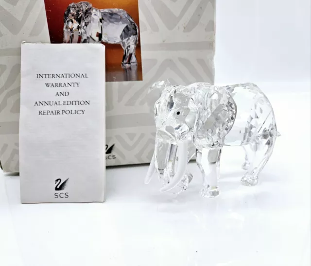 Swarovski Elephant Crystal Figurine 1993 SCS Annual Edition in Box Warranty