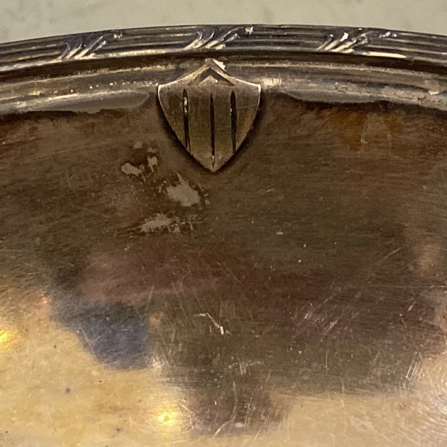 Vtg unknown Steamship Railway Hotel footed Silverplate bowl Gorham