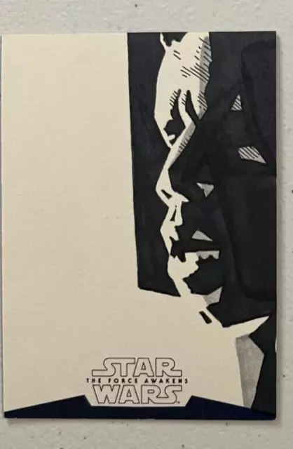 2016 Topps Star Wars Force Awakens Sketch Artist By Robert Teranishi Finn Card
