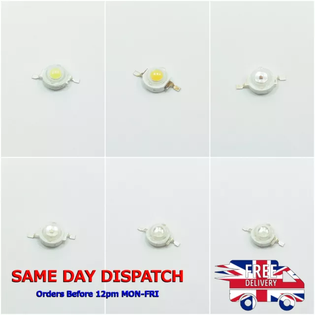 High Power Epistar Chip 1W - 3W LED Bulb Diodes Lamp Beads Multi-Listing