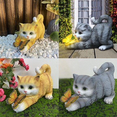 AJA Statue de Chien Figurine Jardin Caniche Sculpture 80cm Style Campagnard Neuf 