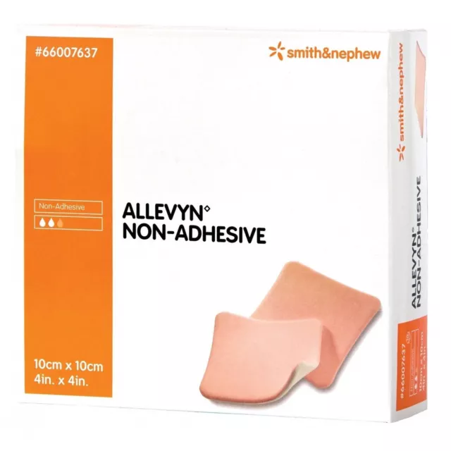 ALLEVYN Non-Adhesive 10cm x 10cm Advanced Foam Wound Dressings 66007637