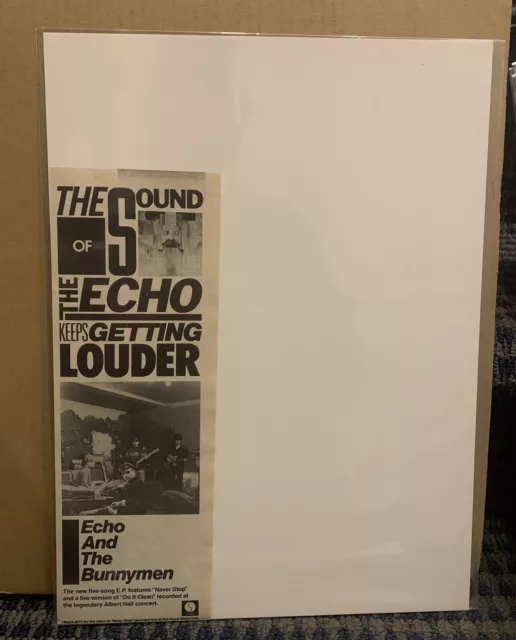 1983 ECHO and the BUNNYMEN Album Release Print Ad “5 Song EP” (MH216)