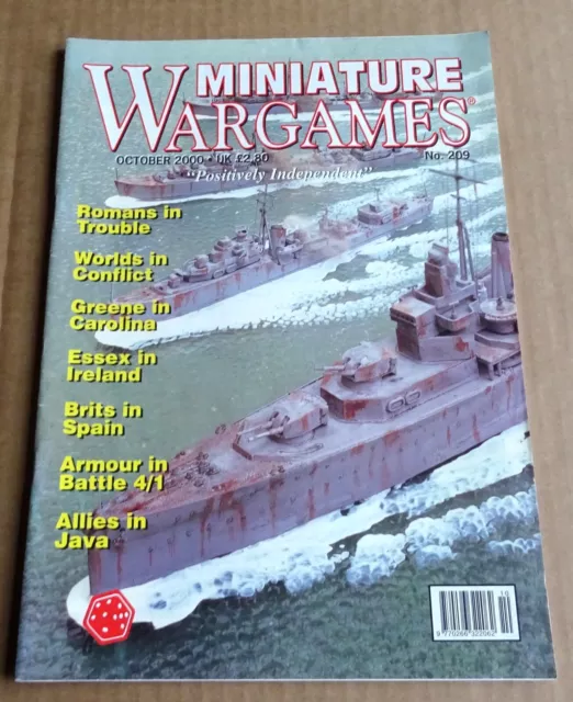 Multi-List Selection Of Back Issue Miniature Wargames Magazines Years 2000 -2012