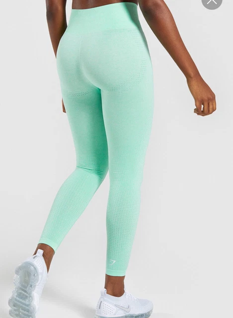 NEW GYMSHARK LIGHTWEIGHT seamless Leggings - Pistachio Ice Cream Size XS  £45.00 - PicClick UK