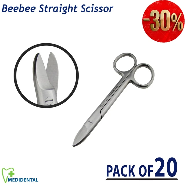 BEE-BEE CROWN SCISSORS Straight Wire 10.5cm Dental Surgical Scissor ...