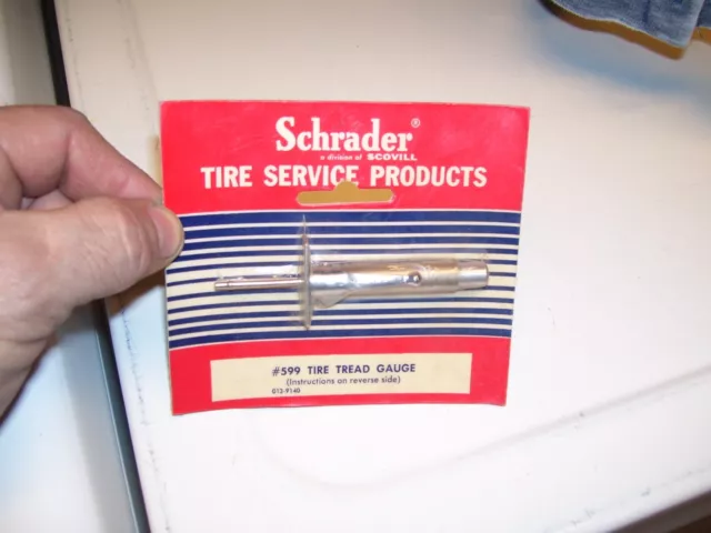 1950s Antique nos Tire depth gauge auto Vintage Chevy Ford Hot rat Rod 55 57 63 1950s Antique nos Tire depth gauge auto Vintage Chevy Ford Hot rat Rod 55 57 63