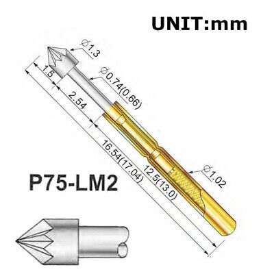Prova A Molla Sonda accurata lavorazione computer 100Pcs 9 ARTIGLI in ottone Springs 