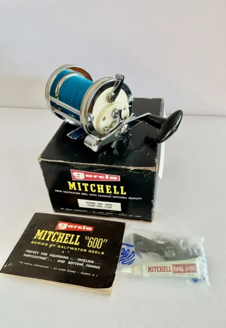 VINTAGE MINT MITCHELL *600A* Garcia Mitchell Saltwater Reel, Box and Manual  $59.95 - PicClick