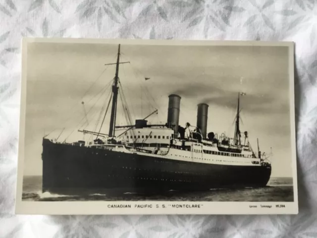 SS MONTCLARE, CANADIAN PACIFIC LINE, CRUISE LINER - Ship Postcard