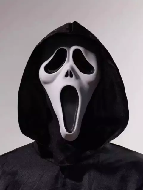 1Pc White Halloween Vintage Mask for Horror Party Ghost Festival Decoration
