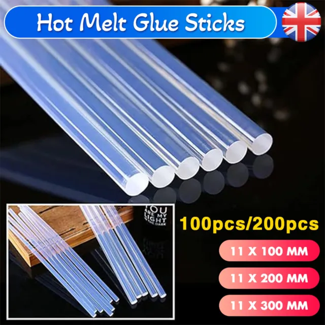 Bulk Hot Melt Glue Sticks Super Clear Adhesive Craft Stick Glue Gun 200mm 300mm