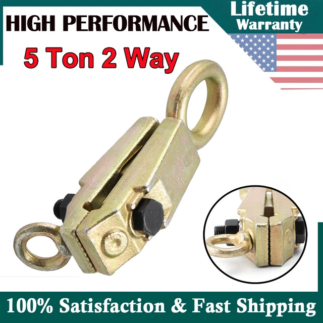 5 Ton 2 Way Self-Tightening Auto Body Repair Pull Clamp Frame Back Dent Puller