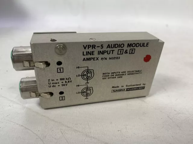 NAGRA VPR-5 Audio module Linie Eingang 1+2