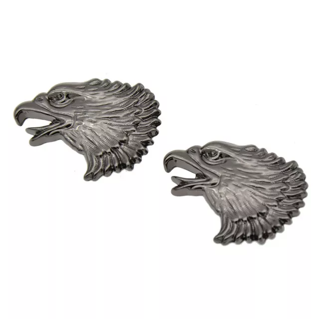 2 Pcs Alloy Eagle Head Screwback DIY Leather Crafts Belt Decoration New 2