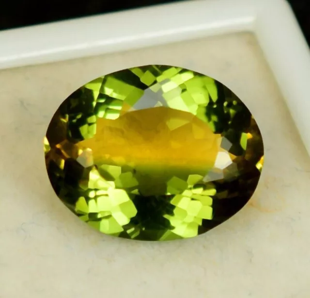 10.00 ct  AAA Natural Ceylon Bi-color Tourmaline Loose Gemstone Certified