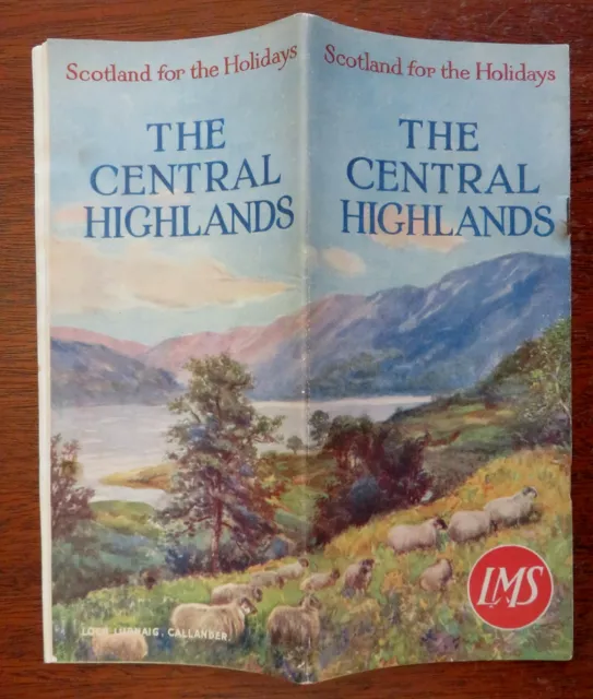 Scottish Highlands Vacation Brochure c. 1930's pictorial vintage promo pamphlet