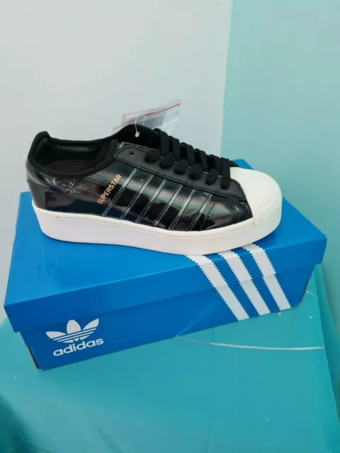 ADIDAS ORIGINALS SUPERSTAR BOLD Baskets Mode Femme Noir Pointure 38 2/3 EUR  52,00 - PicClick FR