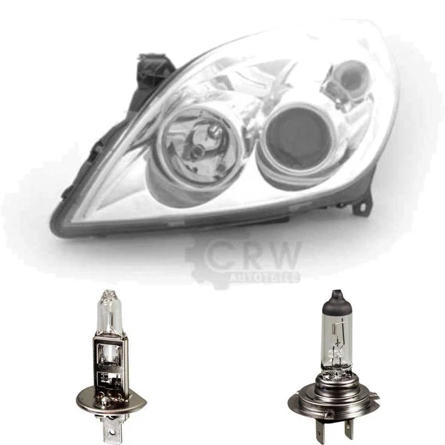 Halogen Headlight Left Opel Vectra C Year 08/05- H7/H1 with Indicator 1369673
