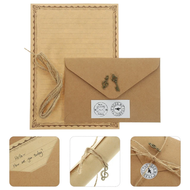 2 set buste retrò inserti notebook da viaggio semplice pagina