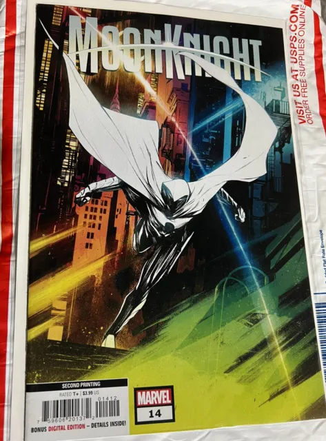 Moon Knight #14C Cappuccio Variant 2nd Printing 2022 Gorgeous Cover Comic