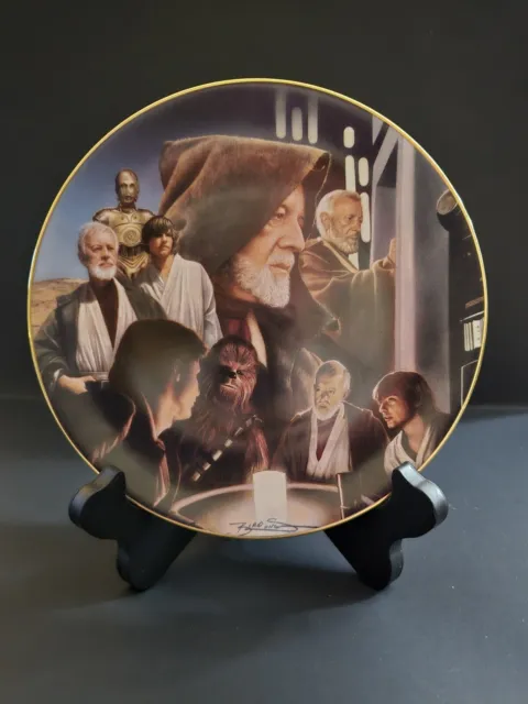 Star Wars Hamilton Plate Obi-Wan Kenobi Hero & Villians Collection #1654A no COA