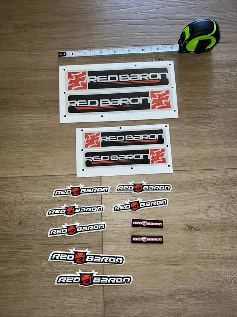 Red Baron Decal Stickers for swingarms Or Forks Crf50 Klx110 Crf70 Ttr110
