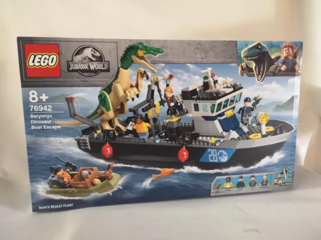 LEGO JURASSIC WORLD 75942 L’évasion en bateau du Baryonyx-neuf scellé