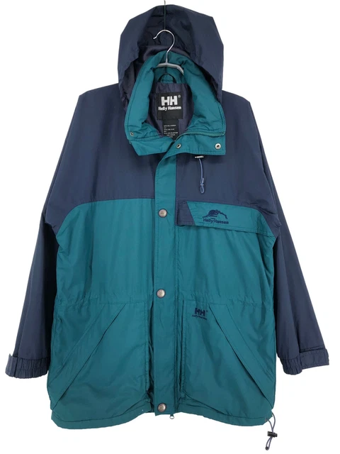 Vintage Helly Hansen Uomo Tech Giacca Impermeabile Traspirante Cappotto Taglia M