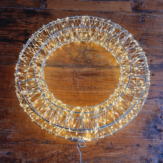 XXL LED Lichtkranz 50cm 1440 Micro LEDs Weihnachten Deko 500cm Z. Lichterketten