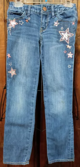 Girls GAP Kids Super Skinny Denim Jeans Size 7 Regular