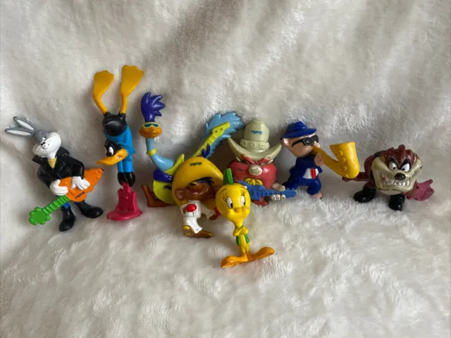 Lot of 8 pepsi Rock Star Looney Tunes Figures Sonrics Mexico 1994