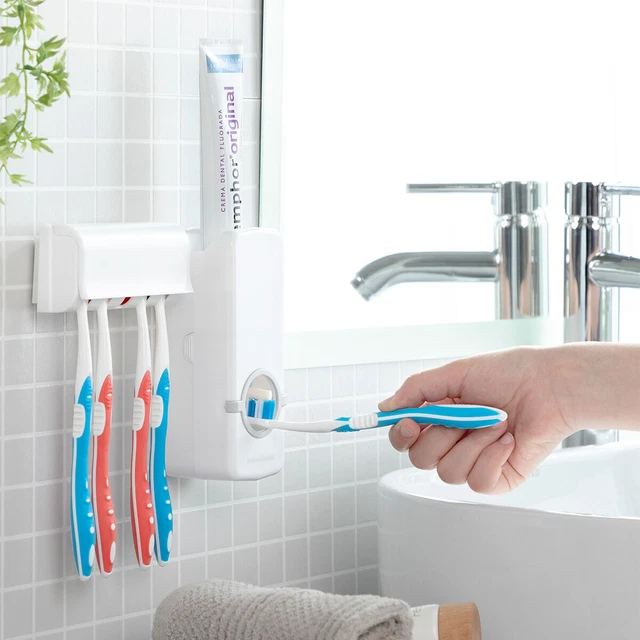 Distributore di dentifricio con supporto spazzolino Diseeth InnovaGoods