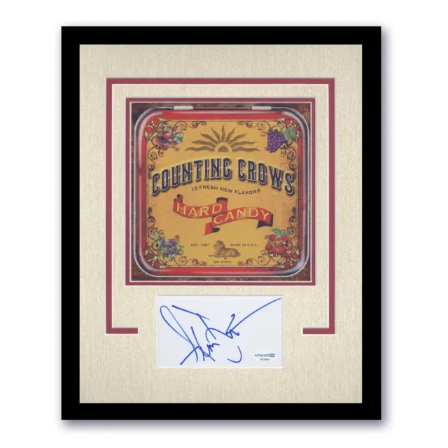 Adam Duritz "Counting Crows" SIGNED 'Hard Candy' Photo Framed 11x14 Display ACOA 2