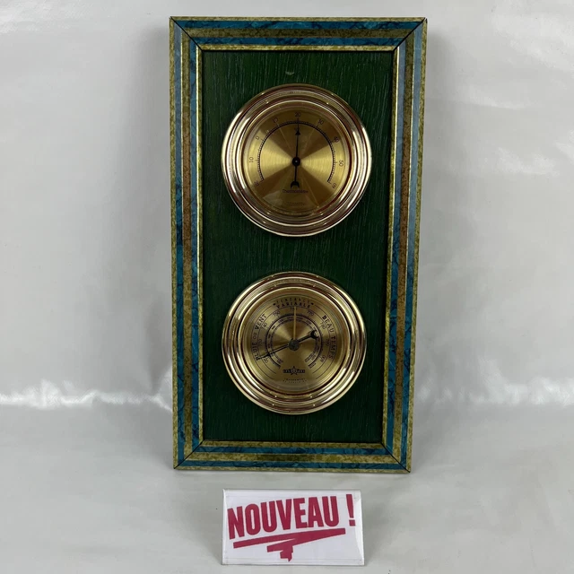 Baromètre vintage, instruments météorologiques, décoration murale, MCM, décoration moderne des années 50 - France