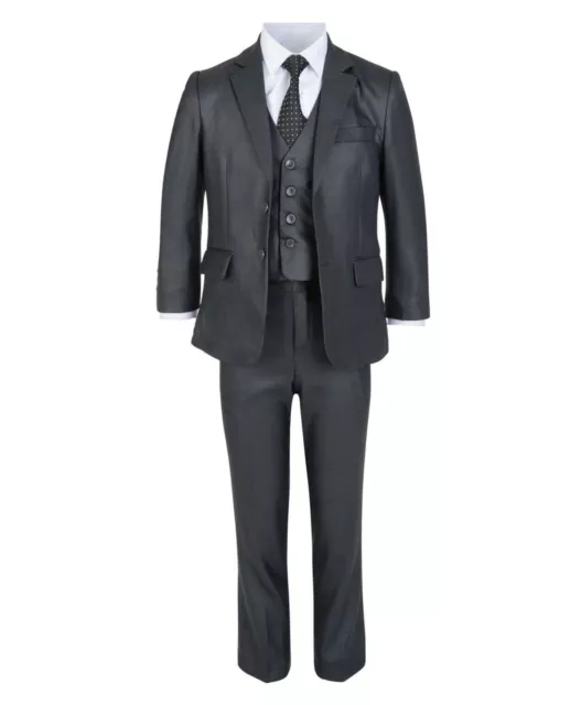 MONSOON 4 PIECE Light Grey Boys Formal Wedding Xmas suit Age 10