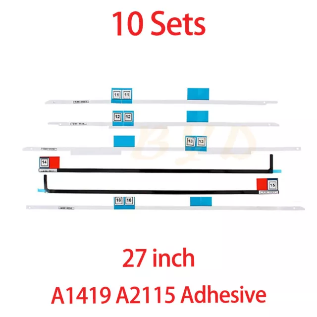 10 sets New LCD Display Adhesive Strips For iMac 27 " A1419 A2115 2012-2017