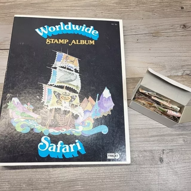 Worldwide Stamp Album Safari Abu Dhabi To Zanzibar With Extras Incomplete