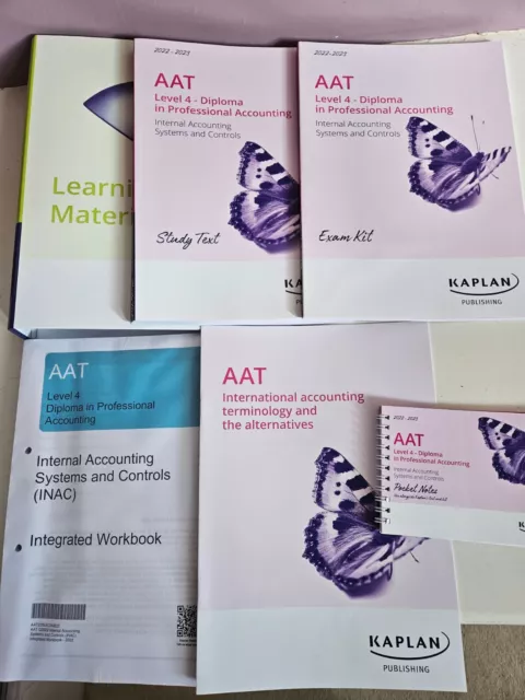 Kaplan AAT Level 4 INAC Internal Accounting Systems & Controls Books 2022-23