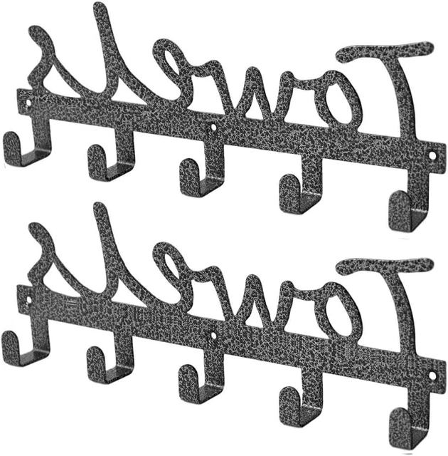 Towel Rack 5 17 Inch Hooks Hand Towel Holders for Bathroom Wall Mounted 2  pack