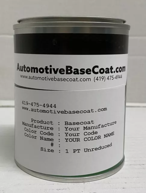 TOYOTA BASECOAT PAINT **UNREDUCED** PICK YOUR COLOR - 1 Pint